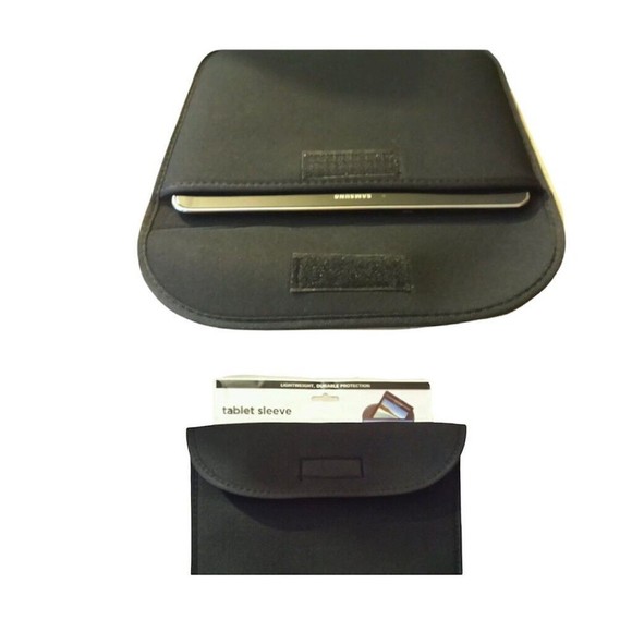 New Black Tablet Sleeve Fits 10 Inch Tablets, ipad, Samsung, Android, Universal - Picture 2 of 12